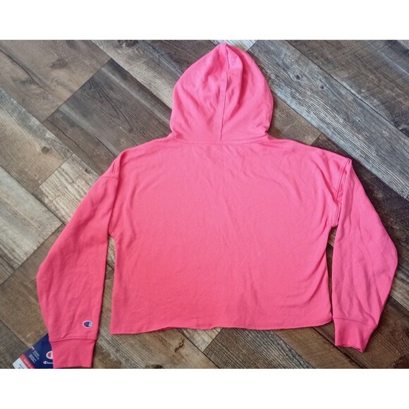 NWT Women's Champion Campus French Terry Hoodie, Pinky Peach, Medium - Picture 5 of 9